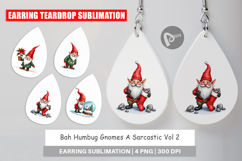 Bah Humbug Gnomes Earring Product Image 1