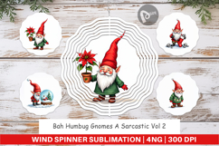 Bah Humbug Gnomes Wind Spinner Product Image 1