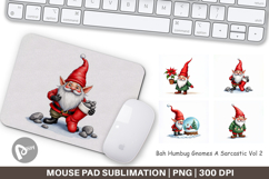 Bah Humbug Gnomes Mouse Pad Product Image 1