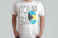 It&#039;s in my DNA Bahamas Flag Fingerprint PNG Sublimation Product Image 2