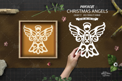Papercut Christmas Angel Cut File Product Image 1