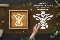 Papercut Christmas Angel Cut File Product Image 1