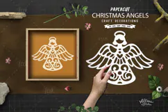 Christmas Angel Papercut SVG Product Image 1