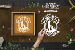 Whispering Trees Silhouette Paper Cut Product Image 1
