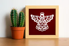 Christmas Angel Papercut SVG Product Image 2