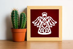 Papercut Christmas Angel Cut File Product Image 2