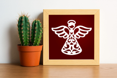 Papercut Christmas Angel Cut File Product Image 2