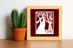 Wedding couple Silhouette Paper Cut Product Image 2