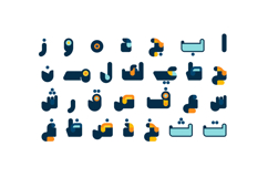 Bahjah - Arabic Color Font Product Image 3
