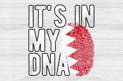 It's in my DNA Bahrain Flag Fingerprint PNG Sublimation Product Image 1