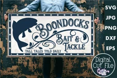 Vintage Farmhouse Home Sign | Bait And Tackle Fishing Svg Product Image 1