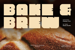 Bake &amp; Brew - Modern Bold Chunky Sans Product Image 1