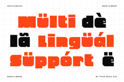 Bake &amp; Brew - Modern Bold Chunky Sans Product Image 4