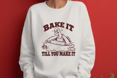 Bake It Till You Make It SVG PNG, Funny Christmas Baking Product Image 2