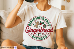 Baked Fresh Daily Gingerbread Baking Co SVG Christmas Sign Product Image 4