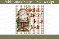 Dash Of Magic Christmas Kitchen Towel Sublimation PNG Product Image 1