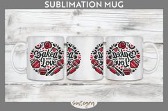 Baked With Love v2 Mug Wrap Sublimation Product Image 1
