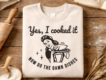 Retro Housewife Cooking SVG Sarcastic Product Image 3