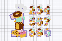 Bakery Numbers 3D SVG Product Image 3