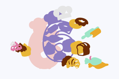 Bakery Numbers 3D SVG Product Image 2