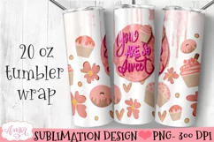 you are so sweet tumbler png with cupcakes