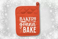 Bakers gonna bake SVG, Christmas Pot holder SVG Design Product Image 2