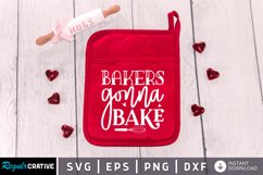 Bakers gonna bake SVG, Valentine Potholder SVG Design Product Image 1