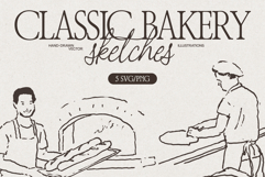 Classic Bakery Chef Sketches Product Image 1