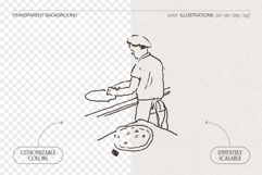 Classic Bakery Chef Sketches Product Image 2
