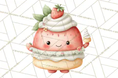 Sweet Treats Bakery Clipart PNG, Adorable Pastry Chefs Product Image 3