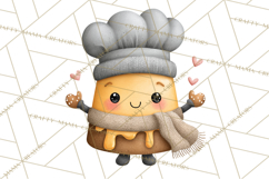 Sweet Treats Bakery Clipart PNG, Adorable Pastry Chefs Product Image 4