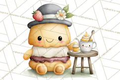 Sweet Treats Bakery Clipart PNG, Adorable Pastry Chefs Product Image 5