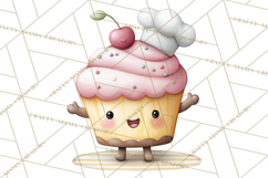 Sweet Treats Bakery Clipart PNG, Adorable Pastry Chefs Product Image 3