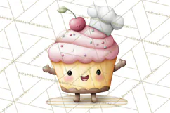 Sweet Treats Bakery Clipart PNG, Adorable Pastry Chefs Product Image 3