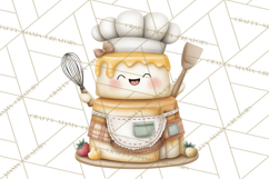 Sweet Treats Bakery Clipart PNG, Adorable Pastry Chefs Product Image 2