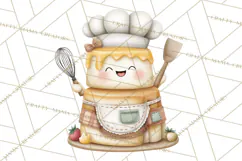 Sweet Treats Bakery Clipart PNG, Adorable Pastry Chefs Product Image 2