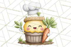 Sweet Treats Bakery Clipart PNG, Adorable Pastry Chefs Product Image 5