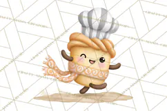 Sweet Treats Bakery Clipart PNG, Adorable Pastry Chefs Product Image 2