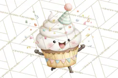 Sweet Treats Bakery Clipart PNG, Adorable Pastry Chefs Product Image 5