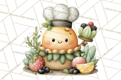 Sweet Treats Bakery Clipart PNG, Adorable Pastry Chefs Product Image 2