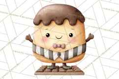 Sweet Treats Bakery Clipart PNG, Adorable Pastry Chefs Product Image 2