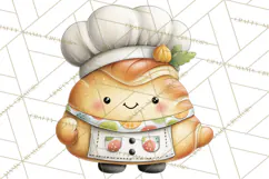 Sweet Treats Bakery Clipart PNG, Adorable Pastry Chefs Product Image 3
