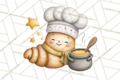 Sweet Treats Bakery Clipart PNG, Adorable Pastry Chefs Product Image 2