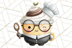 Sweet Treats Bakery Clipart PNG, Adorable Pastry Chefs Product Image 5