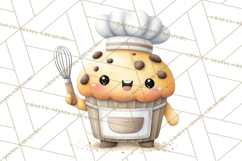 Sweet Treats Bakery Clipart PNG, Adorable Pastry Chefs Product Image 3