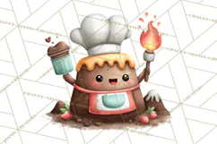 Sweet Treats Bakery Clipart PNG, Adorable Pastry Chefs Product Image 2