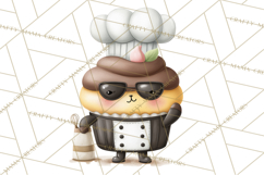 Sweet Treats Bakery Clipart PNG, Adorable Pastry Chefs Product Image 4