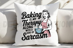 Baking is my Therapy along with a side of Sublimation PNG Product Image 4
