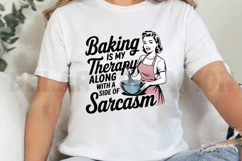 Baking is my Therapy along with a side of Sublimation PNG Product Image 3