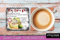 Baking Recipe Coaster - Square Coaster Sublimation PNG